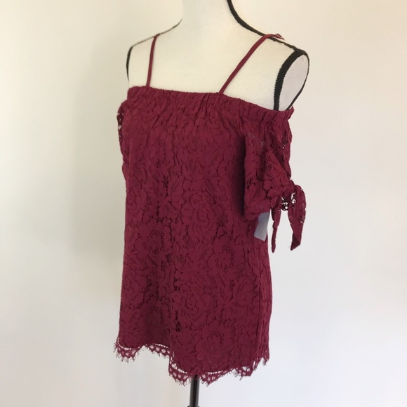 NWT Miss Chievous Lace Off Shoulder Top S - Picture 4 of 7